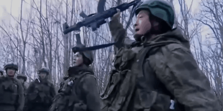 Soldados de Corea del Norte que luchan por Rusia.