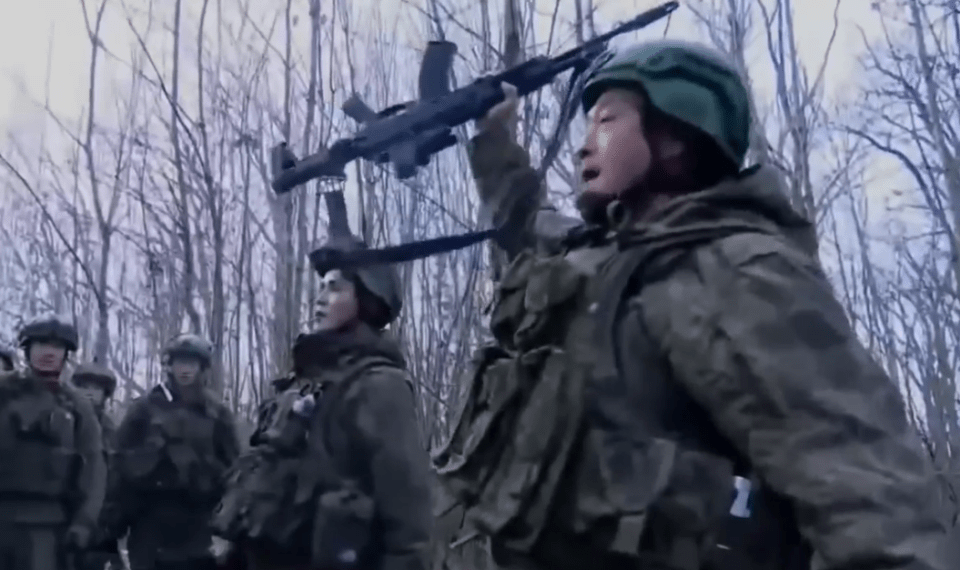 Soldados de Corea del Norte que luchan por Rusia.