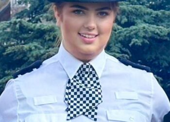 Hannah Byrne en su desfile en junio de 2023.