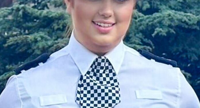 Hannah Byrne en su desfile en junio de 2023.