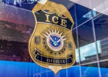 Una Oficina de Control de Inmigración y Aduanas en Baltimore, Maryland.