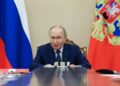 El presidente ruso, Vladimir Putin, preside una reunión del Consejo de Seguridad.