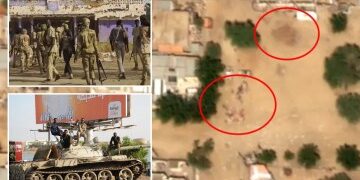 Carniceros de Sudán asaltan OTRA ciudad masacrando a "casi 500" en el hospital de Darfur después de una masacre horrorosa visible desde el espacio
