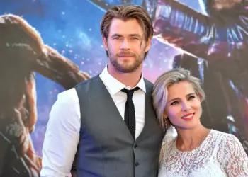 Chris Hemsworth y Elsa Pataky asisten al estreno británico de "Guardianes de la galaxia" en Empire Leicester Square, en Londres, el 24 de julio de 2014. (Anthony Harvey/Getty Images)