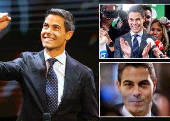 Un collage de imágenes que contiene 3 imágenes, la imagen 1 muestra las elecciones de los Países Bajos, la imagen 2 muestra a Rob Jetten asiste a la reunión de la facción D66 después de las elecciones holandesas - 30 de octubre de 2025, la imagen 3 muestra los PAÍSES BAJOS-POLÍTICA-VOTO