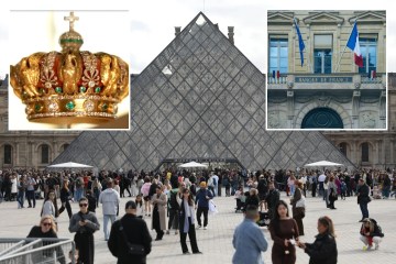 Dos arrestados por atraco al Museo del Louvre después de que asaltantes con motosierra se llevaran las joyas de la corona francesa de £ 76 millones