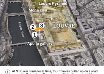 Dos hombres acusados ​​de atraco a las joyas de la corona del Louvre | Noticias mundiales de la USNN