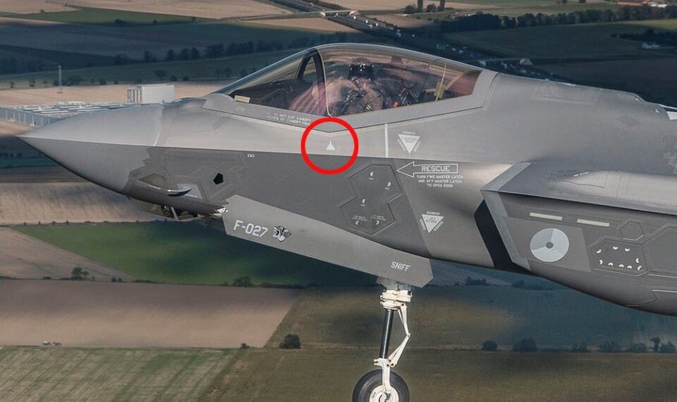 Royal Países Bajos Fuerza Aérea F-35A con una marca de asesinato UAV.