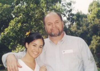 Meghan Markle y Thomas Markle.