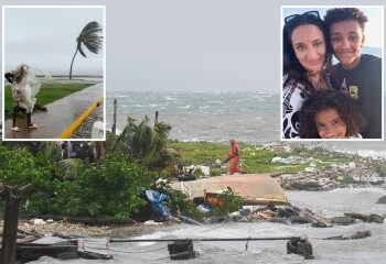 España hace tiempo en alerta roja mientras vendavales e inundaciones arrasan centros turísticos mientras un vídeo muestra a un transeúnte engañando a la muerte mientras un árbol se cae