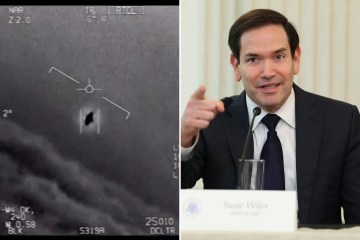 Imágenes explosivas muestran un misterioso avión 'parecido a un OVNI' siendo probado en experimentos secretos en la base de armas estadounidense 'Skunk Works'