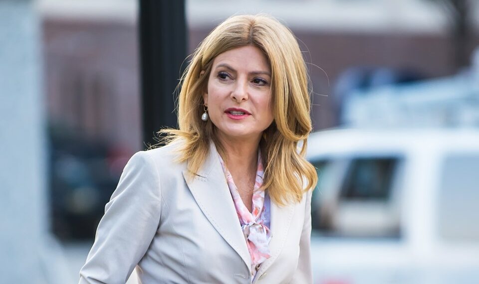 Lisa Bloom, abogada de derechos civiles, fuera del Palacio de Justicia del Condado de Montgomery.