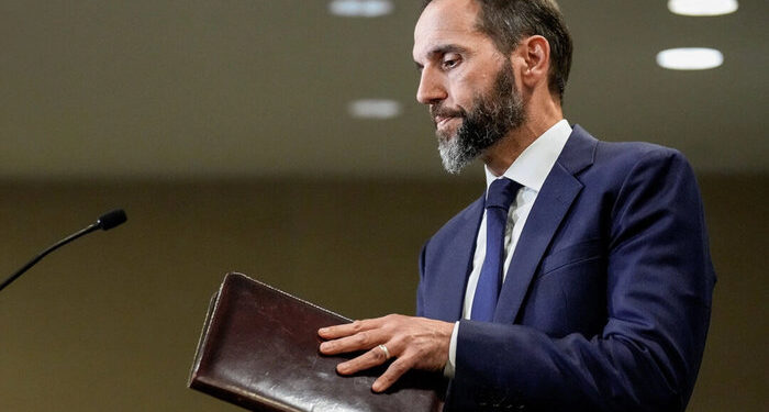 Jack Smith remitido al Departamento de Justicia para una investigación de mala conducta y posible inhabilitación