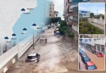 Knifeman provoca un alboroto de terror empuñando dos espadas y apuñalando una en un lugar de vacaciones británico antes de que la policía le aplicara una pistola Taser.