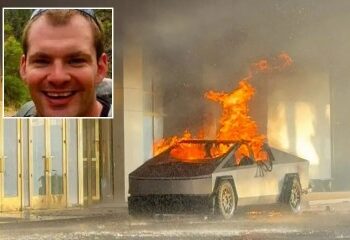 Momento aterrador: el conductor de Tesla sale volando cuando el cargador EXPLOTA mientras conectaba su vehículo eléctrico con un 'adaptador de imitación'