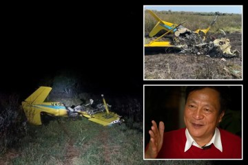 Momento de terror: helicóptero cae del cielo y se estrella en un lago frente a pescadores horrorizados