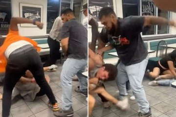 Momento impactante: la pecera gigante de un restaurante chino explota inundando el comedor con agua y mariscos vivos