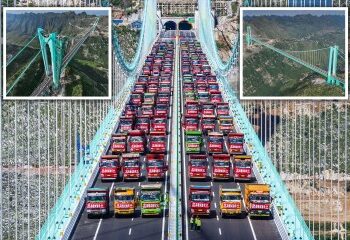 'Saltadores de puenting' saltarán desde el puente más alto del mundo SIN cuerda en la última atracción de terror en un cruce de 2000 pies de altura