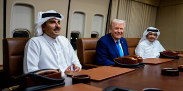 Trump se reúne con líderes qataríes y dice que Qatar podría unirse a la misión de paz en Gaza