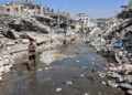 Un tortuoso desastre sanitario se está desarrollando en los campos de desplazados de Gaza