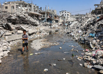 Un tortuoso desastre sanitario se está desarrollando en los campos de desplazados de Gaza