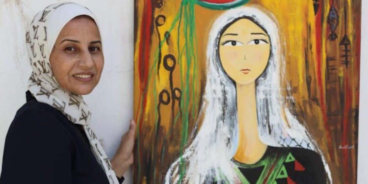 Viviendo en medio de bombas y derramamiento de sangre, los pintores de Gaza se mantienen firmes en su oficio