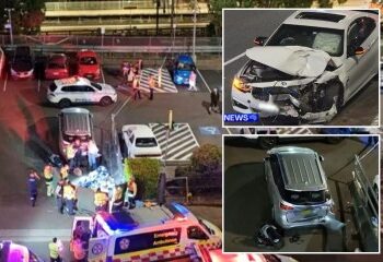 Al menos 13 personas resultaron heridas cuando un auto de carreras atropelló a la multitud después de que el conductor se desmayara al volante con el pie en el acelerador