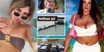 Bella Culley, muy embarazada, vuela a casa en el Reino Unido HOY 24 horas después de la explosiva liberación de prisión de una mula de drogas adolescente en Georgia