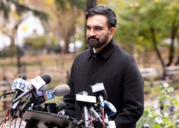 Zohran Mamdani es visto el 20 de noviembre de 2025 en la ciudad de Nueva York.