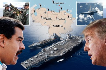 El buque de guerra más grande de Trump llega al Mar Caribe mientras se avecinan temores de una guerra con Venezuela a pesar del pedido de paz de Maduro.