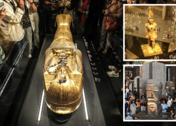 El museo más grande del mundo FINALMENTE abre al público para contemplar deslumbrantes salas de oro antiguo... y el ataúd 'maldito' del rey Tut