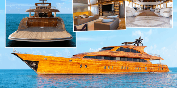 El superyate totalmente de MADERA más grande del mundo es un monstruo de 160 pies que no renuncia al lujo con cine y dos master suites