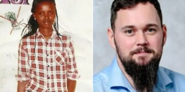 Un collage de imágenes que contiene 2 imágenes. La imagen 1 muestra a una mujer joven con una camisa a cuadros y jeans. La imagen 2 muestra NINTCHDBPICT001025503374