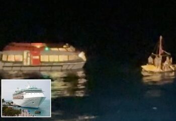 Extraño momento en que un hombre es rescatado a 40 kilómetros mar adentro flotando en un colchón inflable después de remar desde la Costa del Sol