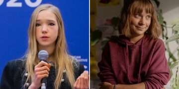 Furia cuando la guerrera ecológica Greta Thunberg tiñe de verde el icónico canal de Venecia en otro truco idiota mientras está PROHIBIDA en la ciudad