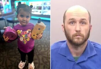 Imágenes desgarradoras muestran la lucha por la vida de una niña de 2 años atrapada en un auto abrasador mientras su padre veía pornografía y la dejaba morir