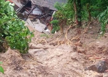 Imágenes impactantes muestran torrentes de agua mientras ciudades inundadas y deslizamientos de tierra azotan una isla asiática bañada por el sol, matando a 47 personas