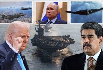 Imágenes satelitales revelan buques de guerra estadounidenses con 1.600 marines acercándose a Venezuela mientras Trump está "listo para atacar en cualquier momento"
