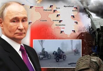 Impresionante momento en que un helicóptero ucraniano derriba un dron ruso en el aire con un rápido bombardeo de ametralladoras