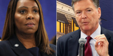 Juez federal desestima las acusaciones contra James Comey y Letitia James