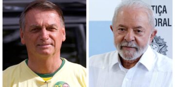 (Izquierda) El expresidente brasileño Jair Bolsonaro, en una fotografía de archivo. (Derecha) El presidente brasileño Luiz Inácio Lula Da Silva en Brasil el 30 de octubre de 2022. (Wagner Meier, Alexandre Schneider/Getty Images)