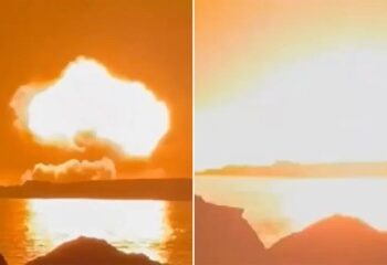 Las tropas Mad Max de Putin cabalgan a través de la niebla en bicicletas, en vehículos utilitarios destartalados y en vehículos blindados mientras rodean una ciudad clave.