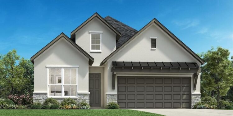 Una casa recién construida de 3 dormitorios y 2 baños en Willis, Texas, se cotiza en $535,000. (Cortesía de la Asociación de Agentes Inmobiliarios de Houston)