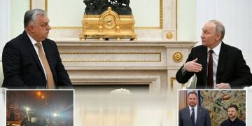 Momento de terror El dron dragón ruso arroja FUEGO sobre los 'túneles de la vida' utilizados para proteger las carreteras de Ucrania de los ataques kamikazes