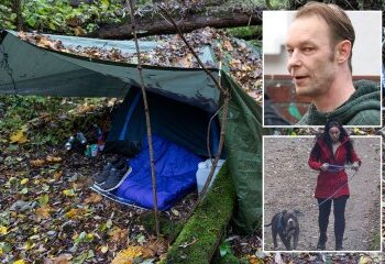 Momento en que Christian Brueckner, furioso, agarra la cámara del periodista mientras Paedo pierde su genial bicicleta hacia la guarida del bosque