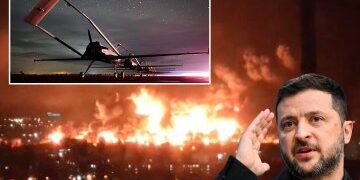 Momento en que Ucrania lanza el atrevido asalto aéreo Black Hawk en un intento desesperado por frenar el avance ruso a través de una ciudad fortaleza clave.