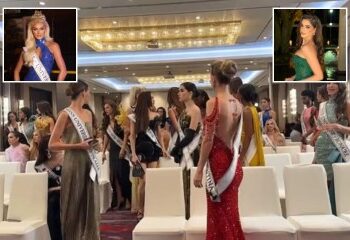 Momento en que el jefe de Miss Universo se disculpa entre lágrimas después de calificar a Miss México de 'idiota', lo que provocó una huelga