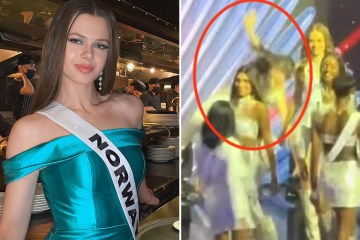 Momento impactante: Miss Universo se sumerge en el CAOS cuando la ganadora sale furiosa del evento y el jefe del concurso tacha a la concursante de "tonta"