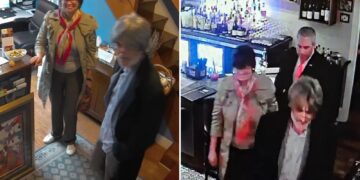 Momento impactante: una bandida británica 'roba 6 botellas de vino elegante valoradas en £30,000 en un robo coreografiado ante las narices del personal'