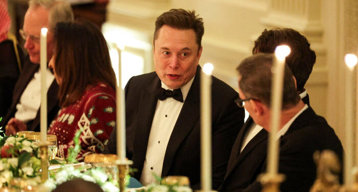 Musk se une a Trump y al príncipe saudí en una cena de gala en la Casa Blanca